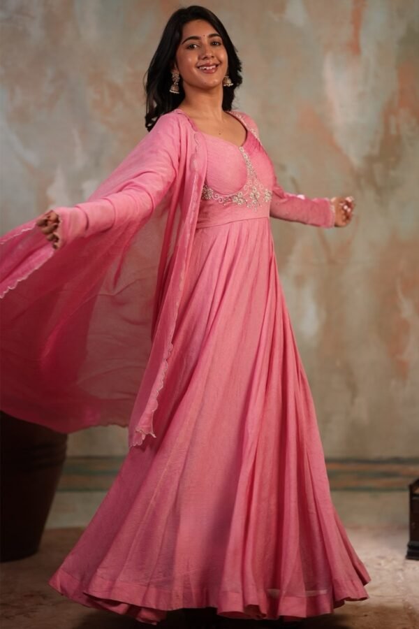 Ramiya Crush Silk Anarkali