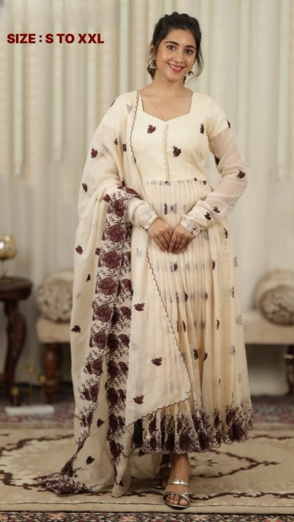 Sahana kota embroidered Anarkali Set