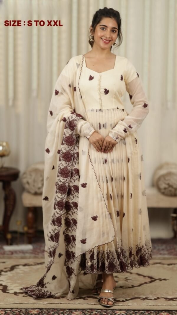 Sahana kota embroidered Anarkali Set - Image 2
