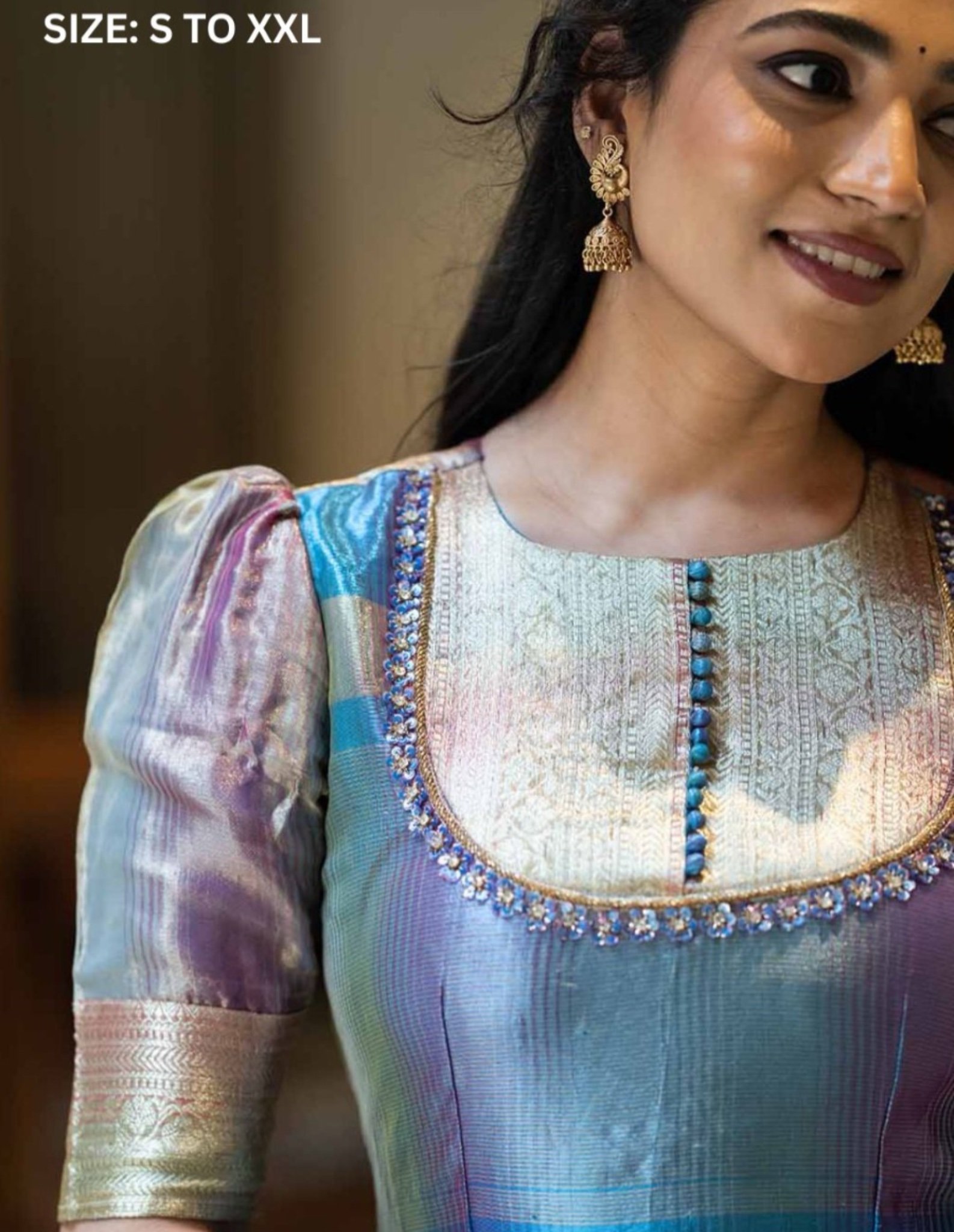 KAYAL - Tissue silk gown - Image 4