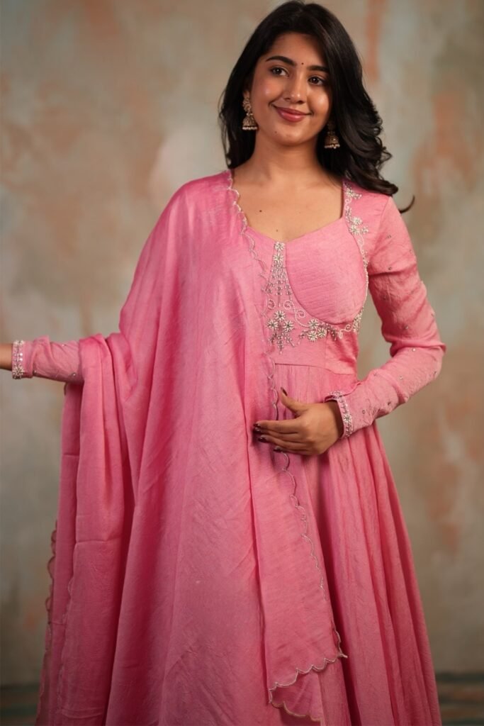 Ramiya Crush Silk Anarkali