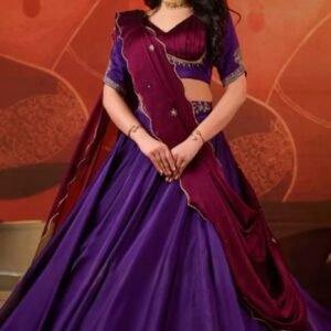 Ariia Lehenga Set in Purple