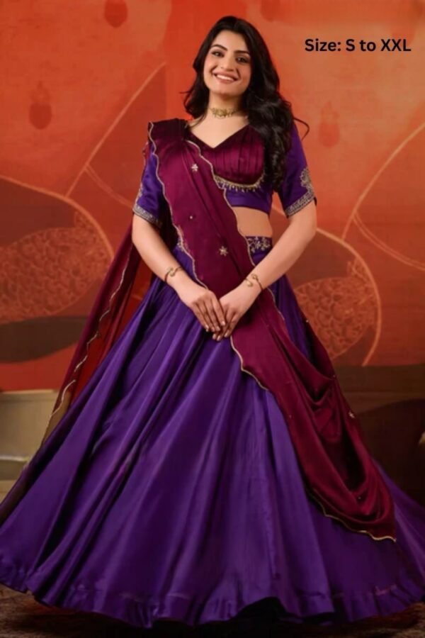 Ariia Lehenga Set in Purple