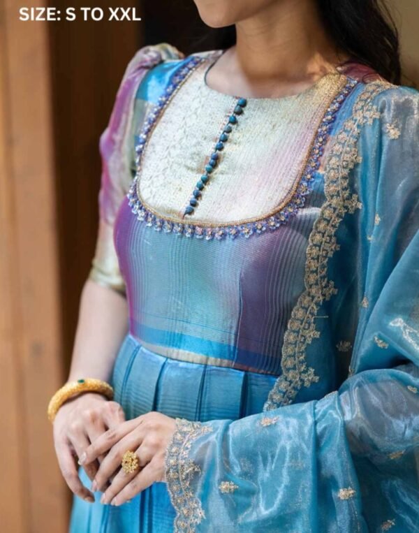 KAYAL - Tissue silk gown - Image 5