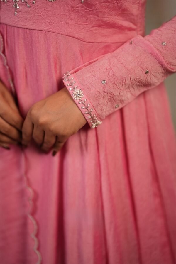 Ramiya Crush Silk Anarkali - Image 3