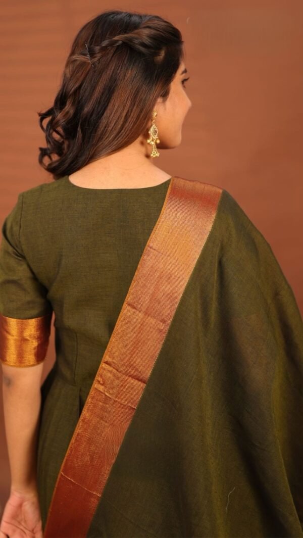 Sharadha Green Anarkali Gown Set - Image 6