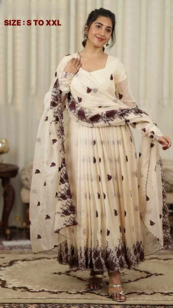 Sahana kota embroidered Anarkali Set
