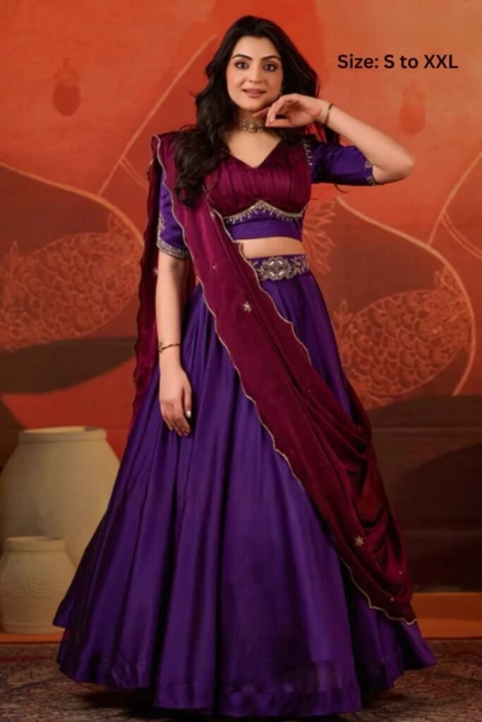 Ariia Lehenga Set in Purple