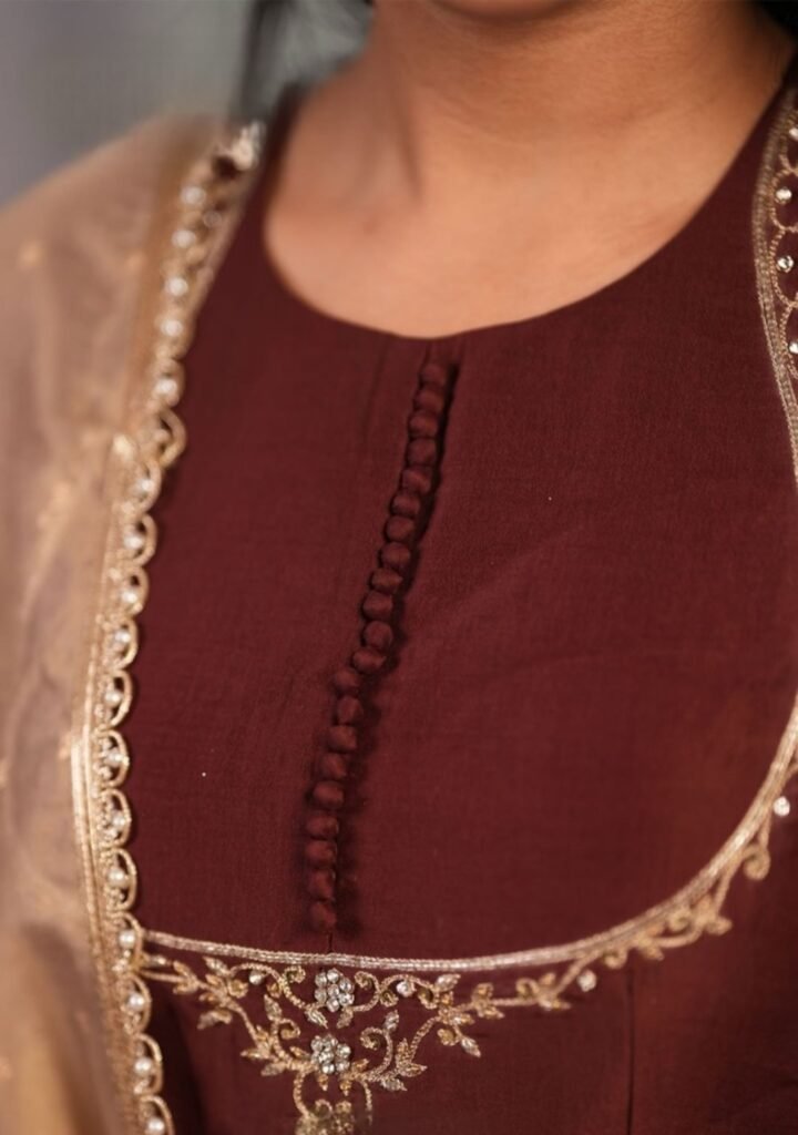 Padmini Chanderi Silk Anarkali Dress