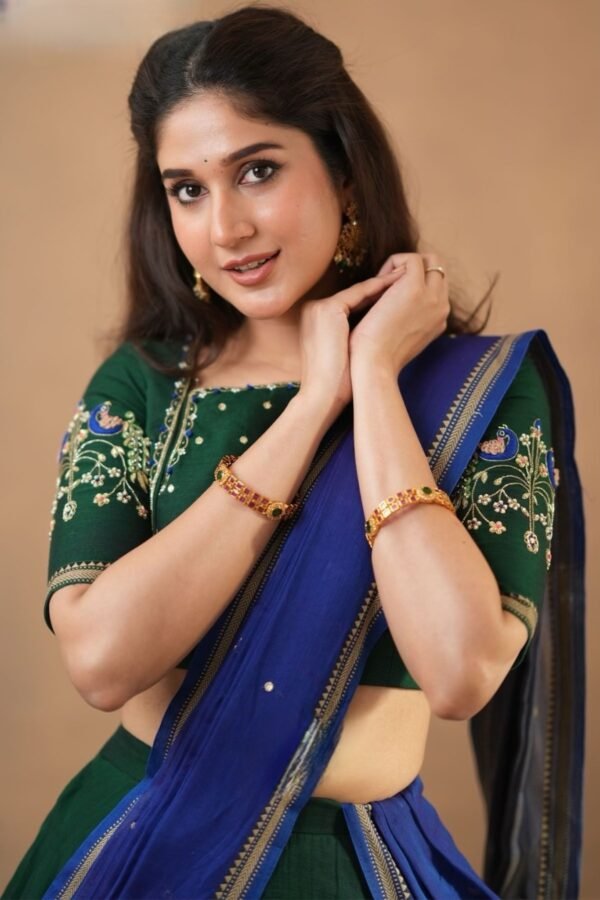 Ahrana 2-In-1 Cotton Half Saree - Image 6