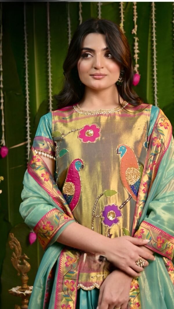 Kaira 2 in 1 Silk Lehenga set with Jacket - Image 4