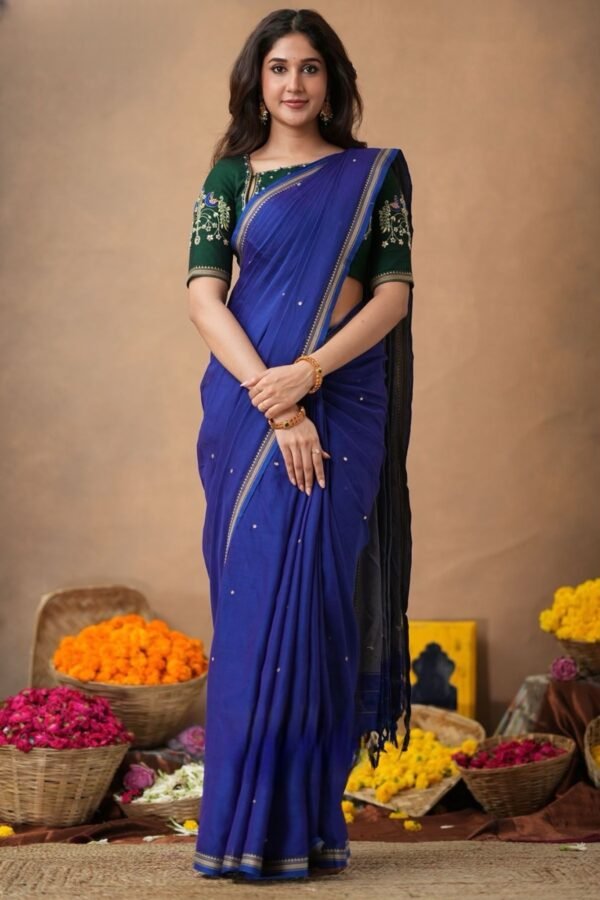 Ahrana 2-In-1 Cotton Half Saree - Image 7