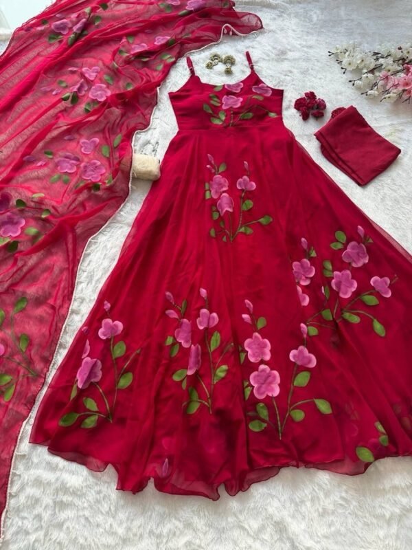 Floral Anarkali - Image 4