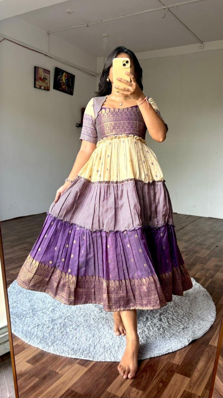 ✨💜 Designer South Cotton Dress 💜✨ - Image 1
