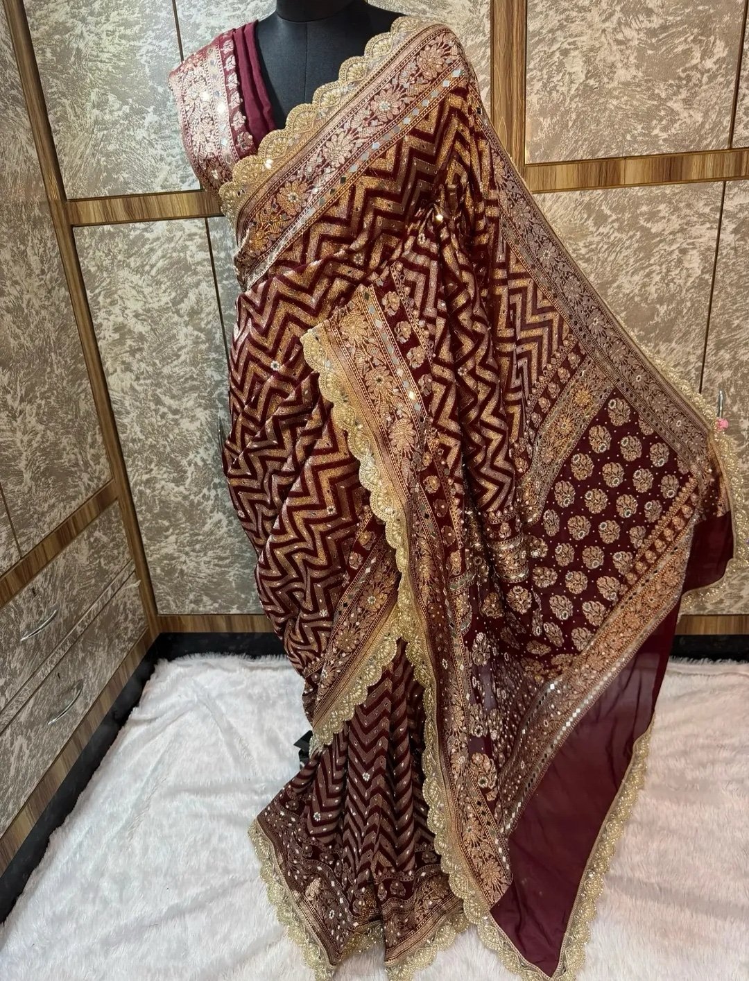 ZAARISHA- MIRROR KHADI EDIT - Image 1