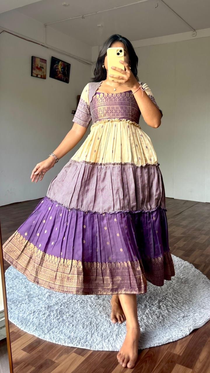 ✨💜 Designer South Cotton Dress 💜✨ - Image 4