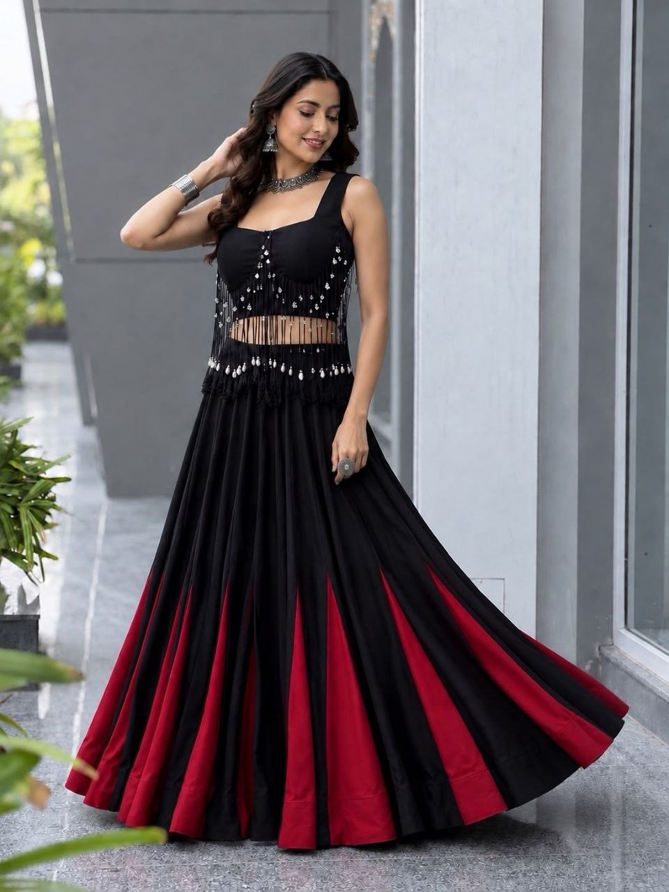 ELYSIA - Red x Black - Cotton Flare edit - Image 1