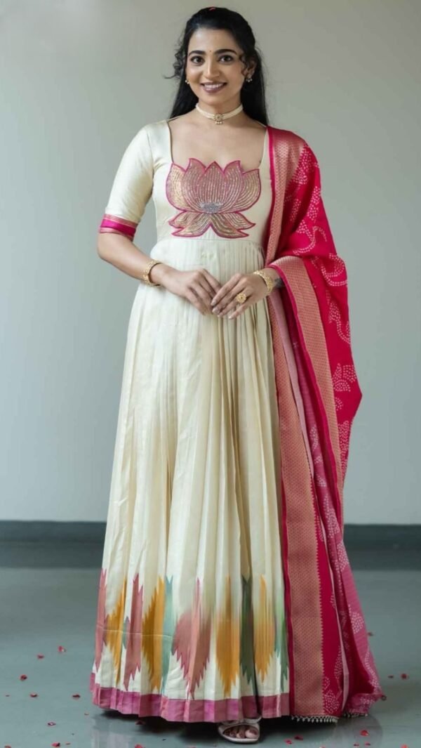 Ilyara | Soft Silk Anarkali Suit Set ✨ - Image 2