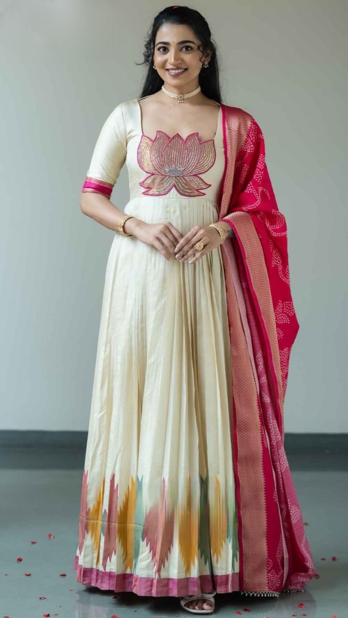 Ilyara | Soft Silk Anarkali Suit Set ✨ - Image 2