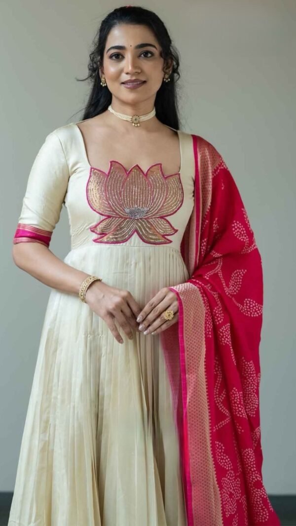 Ilyara | Soft Silk Anarkali Suit Set ✨ - Image 4