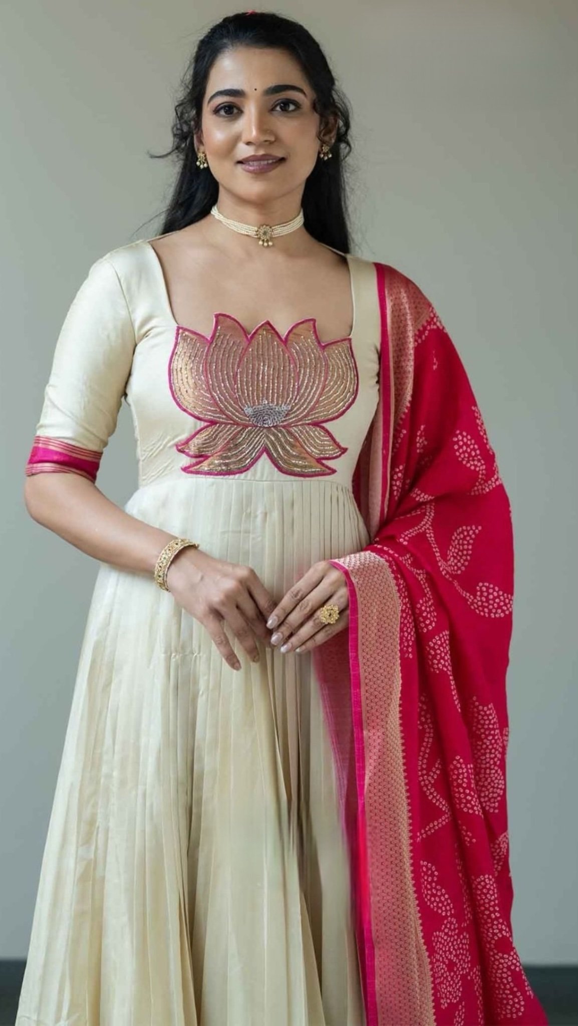 Ilyara | Soft Silk Anarkali Suit Set ✨ - Image 4