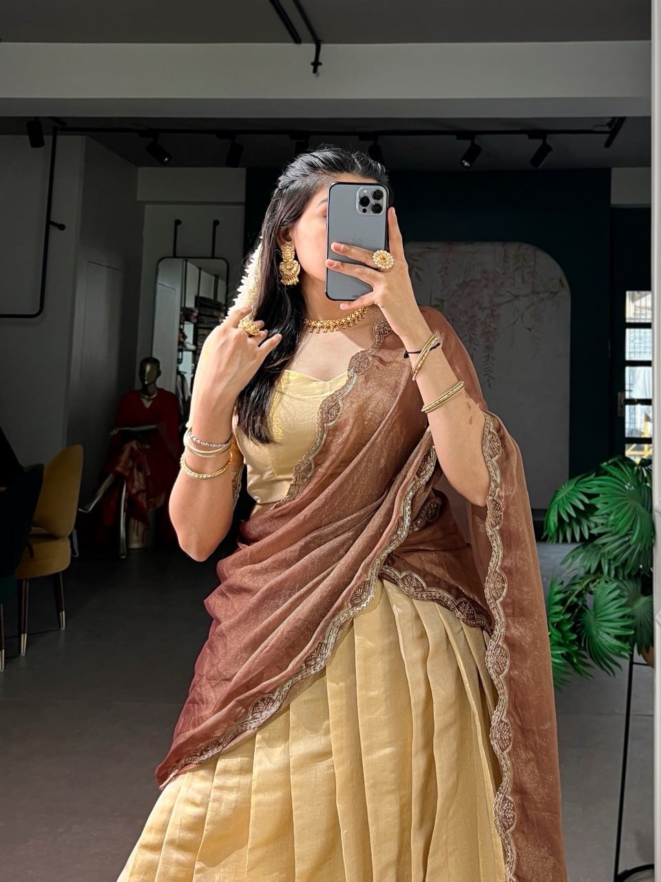 YAASHIRA — KANCHIPURAM ZARI EDIT ✨ - Image 4