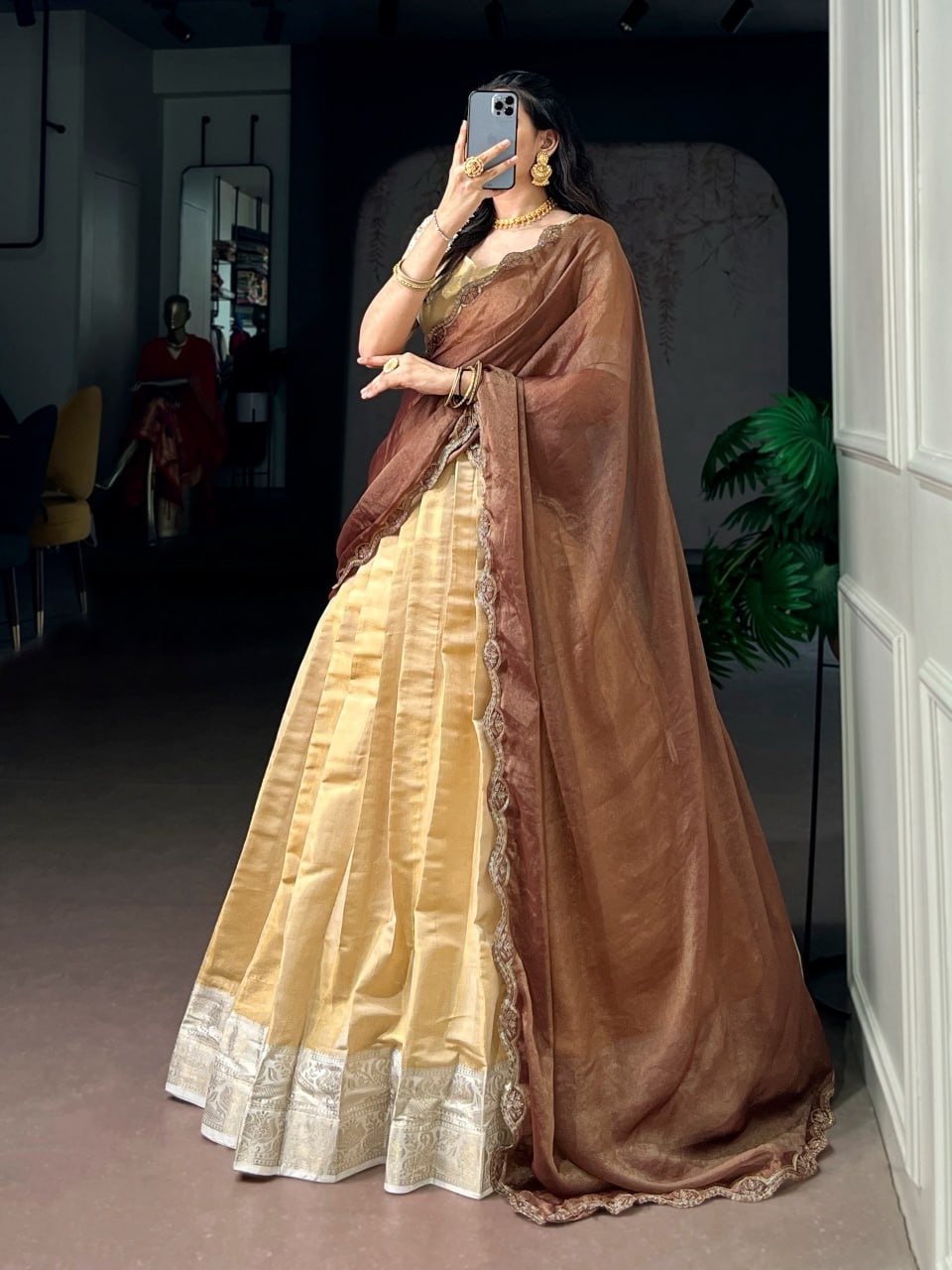 YAASHIRA — KANCHIPURAM ZARI EDIT ✨ - Image 1